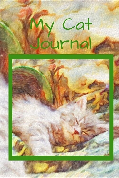 My Cat Journal: 6x9 120 Page Lined Journal with Pastel Drawing by Linda Roisum (Paperback)