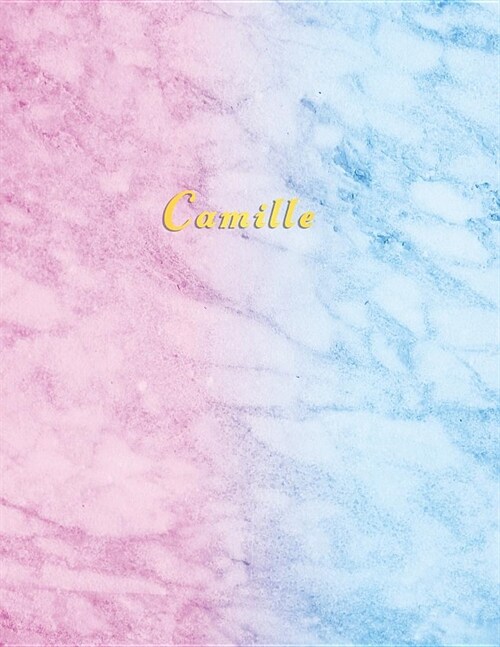 Camille: Personalized college ruled journal for girls Standard lined size composition exercise note book (Paperback)