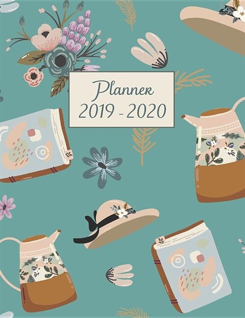 Planner 2019-2020: 8.5x11 Organizer for Academic Year Weekly Vertical To Do List Notes Scheduler Soft Cover Large Size (Paperback)