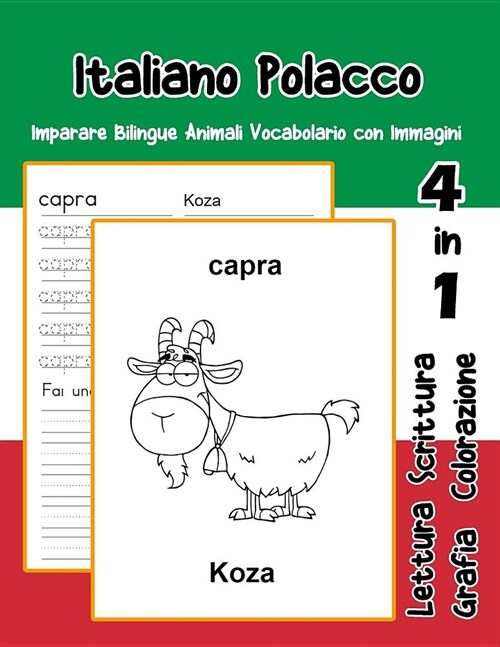 Italiano Polacco Imparare Bilingue Animali Vocabolario con Immagini: Italian polish dizionario per bambini delle elementari a1 a2 ba b2 c1 c2 (Paperback)