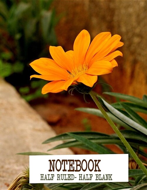 Notebook - Half Ruled - Half Blank: Great book for writing Essays/Stories. Standard composition Notebook for elementary School kids. Ideal for College (Paperback)