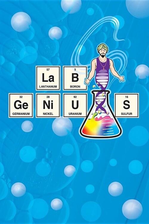 Lab Genius: Funny Science Student Lab Notebook Lined Journal (Paperback)