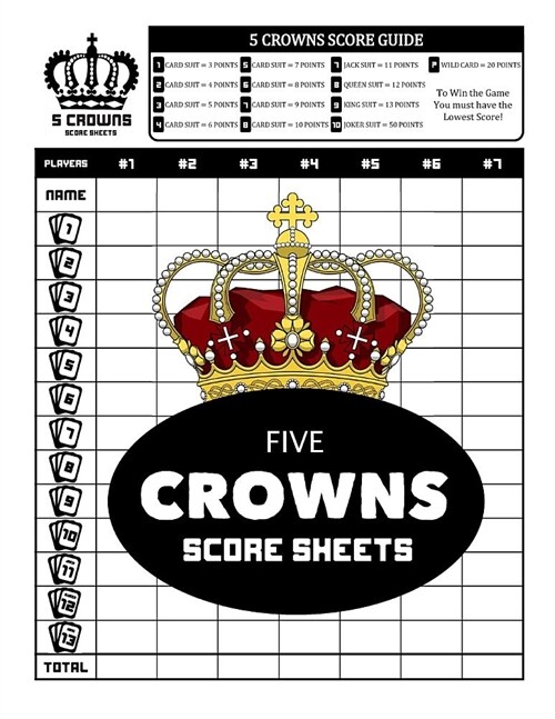 Five Crowns Score Sheets (Paperback)