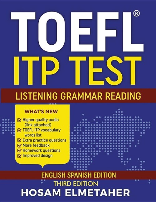 TOEFL (R) Itp Test: Listening, Grammar & Reading (English Spanish Edition) (Paperback)
