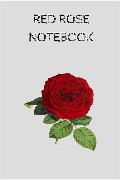 Red Rose Notebook: small lined Notebook / Journal to write in (6 x 9) (Paperback)