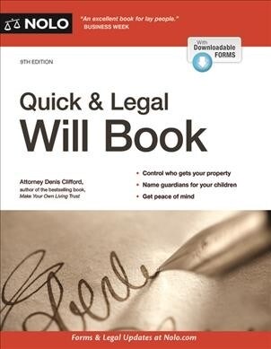 Quick & Legal Will Book (Paperback)