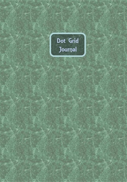 Dot Grid Journal: Blue Marble Effect - 7x10 dotted grid notebook with 175 dot grid pages on white paper. Ideal for Journaling, Diaries, (Paperback)