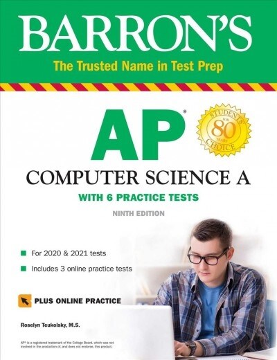 AP Computer Science a: With 6 Practice Tests (Paperback, 9)