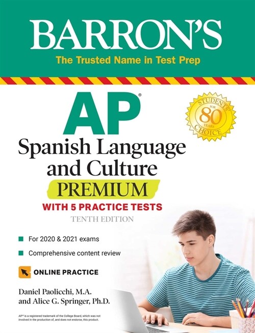 AP Spanish Language and Culture Premium: With 5 Practice Tests (Paperback, 10)