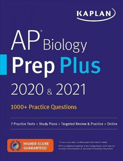 AP Biology Prep Plus 2020 & 2021: 3 Practice Tests + Study Plans + Review + Online (Paperback)