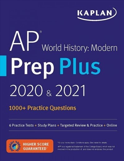 AP World History Modern Prep Plus 2020 & 2021: 5 Practice Tests + Study Plans + Review + Online (Paperback)