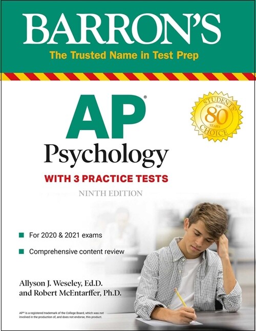 [중고] AP Psychology: With 3 Practice Tests (Paperback, 9)