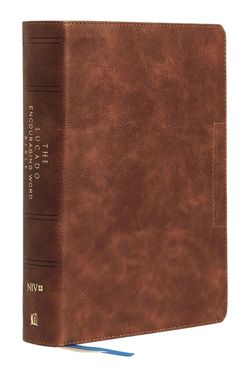 Niv, Lucado Encouraging Word Bible, Brown, Leathersoft, Thumb Indexed, Comfort Print: Holy Bible, New International Version (Imitation Leather)