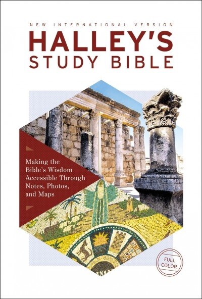 Niv, Halleys Study Bible, Hardcover, Red Letter Edition, Comfort Print: Making the Bibles Wisdom Accessible Through Notes, Photos, and Maps (Hardcover)