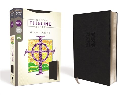 Nrsv, Thinline Bible, Giant Print, Leathersoft, Black, Comfort Print (Imitation Leather)