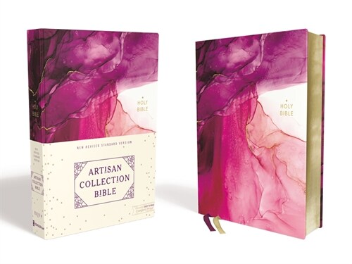 Nrsv, Artisan Collection Bible, Cloth Over Board, Pink, Art Gilded Edges, Comfort Print (Hardcover)