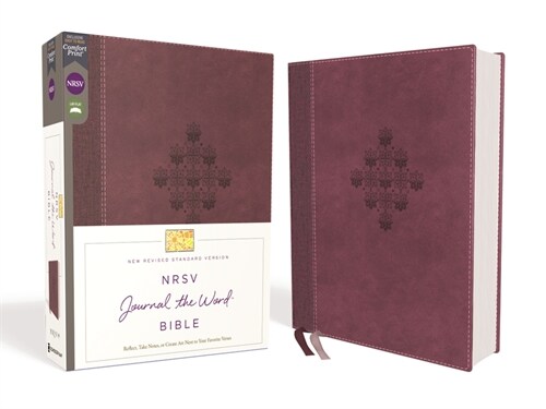 Nrsv, Journal the Word Bible, Leathersoft, Burgundy, Comfort Print: Reflect, Journal, or Create Art Next to Your Favorite Verses (Imitation Leather)