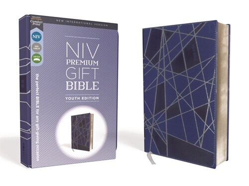 Niv, Premium Gift Bible, Youth Edition, Leathersoft, Blue, Red Letter Edition, Comfort Print: The Perfect Bible for Any Gift-Giving Occasion (Imitation Leather)