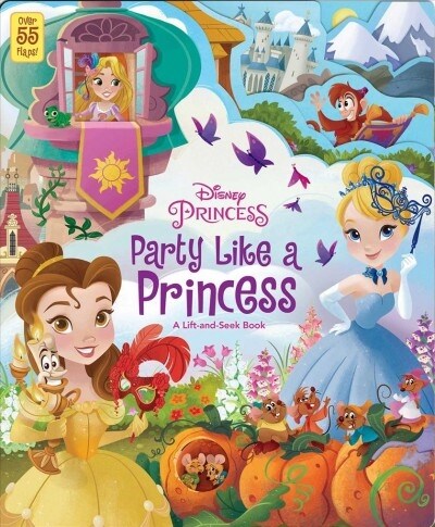 [중고] Disney Princess: Party Like a Princess: A Lift-And-Seek Book (Board Books)