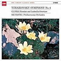 [수입] Constantin Silvestri - 차이코프스키: 교향곡 4번, 글린카: 루슬란과 루드밀라 서곡 (Tchaikovsky: Symphony No.4, Glinka: Luslan & Ludmilla` Overture) (일본반)(CD)
