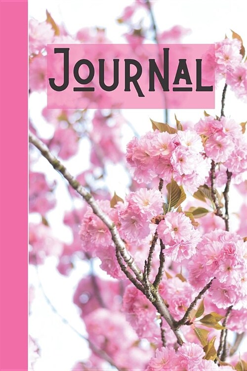 Cherry Blossom Journal: Floral Notebook 100 page blank lined journal for women and girls (Paperback)