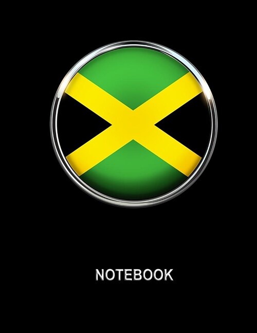 Notebook. Jamaica Flag Cover. Composition Notebook. College Ruled. 8.5 x 11. 120 Pages. (Paperback)