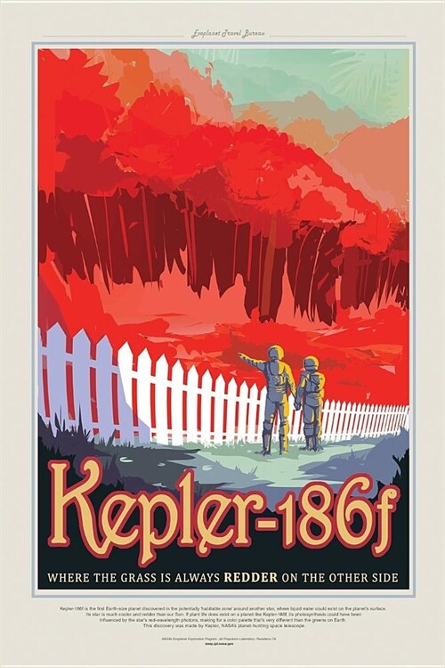 Kepler-186f: NASA JPL Visions of the Future Voyager Notebook Journal Diary Logbook (Paperback)