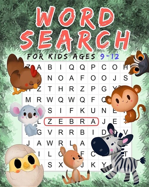 Word Search For Kids ages 9-12: 1000 words Improve Spelling, Vocabulary, and Memory For Kids! JUMBO Print (Paperback)