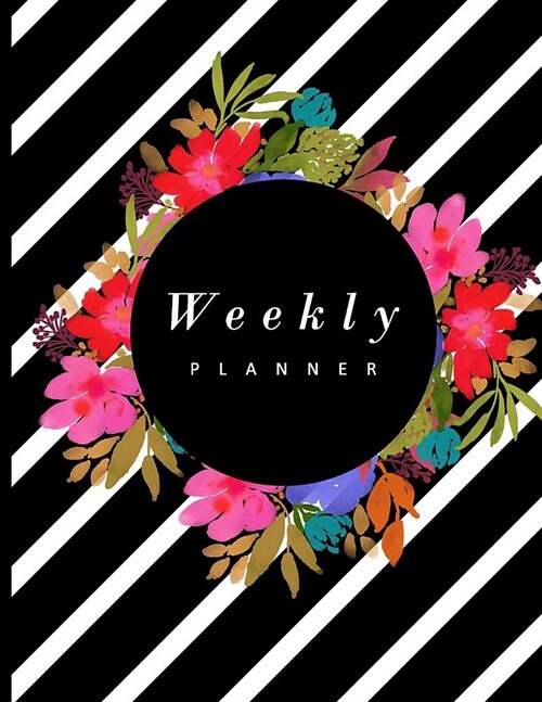Weekly Planner: 48-Weekly Schedule Organizer Undated Planner Unique Customized Cover-Themed Colored Interior Border Volume 4 Playful F (Paperback)