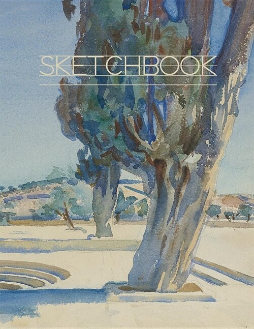 Sketchbook: Sargent Watercolor Cover Edition, 8.5 X 11 in., 108 Blank Pages for Sketching, Drawing, Doodling and Art Ideas (Paperback)