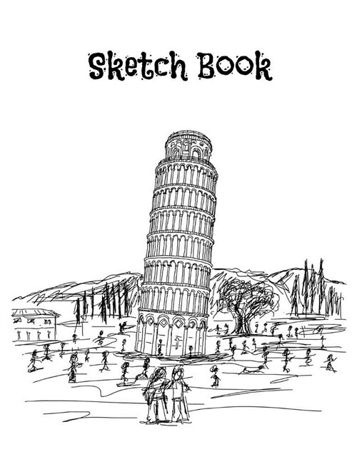 Sketch Book: Large white blank journal sketch pad for boys and girls, kids, teens and also for adult artists (Paperback)