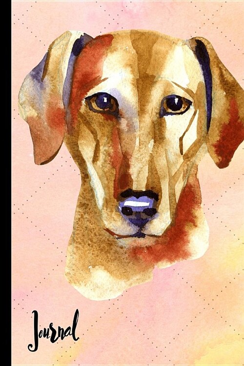 Journal: Watercolor Dog Journal Lined Blank Paper (Paperback)