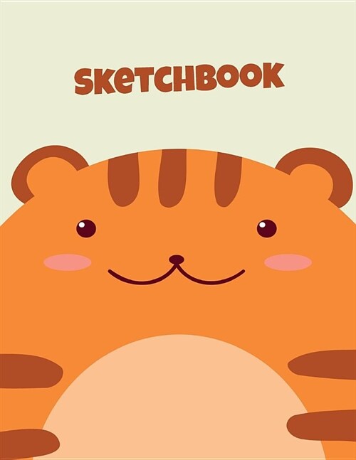 Sketchbook: Tango The Tiger: 120 Pages of 8.5 x 11 Blank Paper for Drawing, Sketching and Doodling (Paperback)