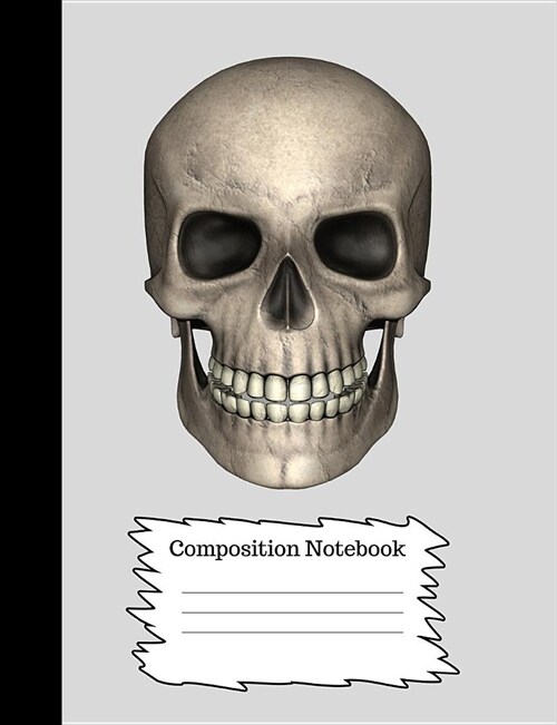 Composition Notebook: Biology Skull College Lined Notebook for Back to School, High School, Secondary, College Kids, (7.44x9.69 Inches, 100 (Paperback)