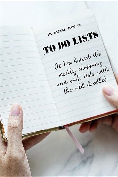 My Little Book of TO DO LISTS: Lined List Style Paper 6x9 notebook (pitman shorthand paper) (Paperback)