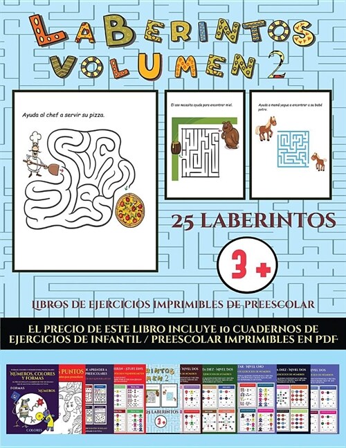Libros de ejercicios imprimibles de preescolar (Laberinto): Libros de ejercicios imprimibles de preescolar (Laberinto) (Paperback)