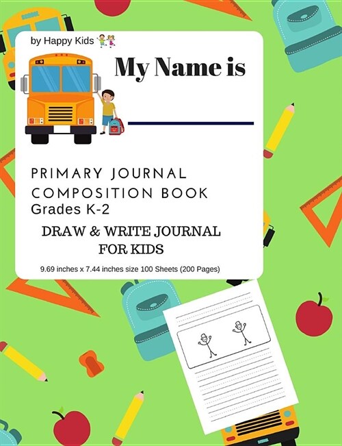 Primary Journal Composition Notebook Grade K-2 Draw and Write Journal for Kids (Paperback)