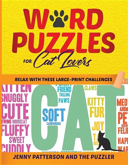 Word Puzzles for Cat Lovers: Relax With These Large-Print Challenges (Paperback)