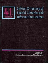 Subject Directory of Special Libraries and Information Centers (Paperback, 41, Revised)