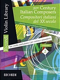 20th Century Italian Composers: Volume 2 Violin and Piano (Paperback)