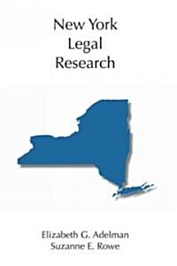 New York Legal Research (Paperback)