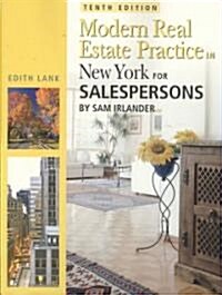 Modern Real Estate Practice in New York For Salespersons (Paperback, 10th)