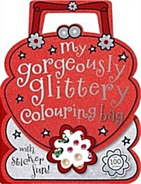 Gorgeously Glittery Shaped Colouring and Sticker Book (Paperback)