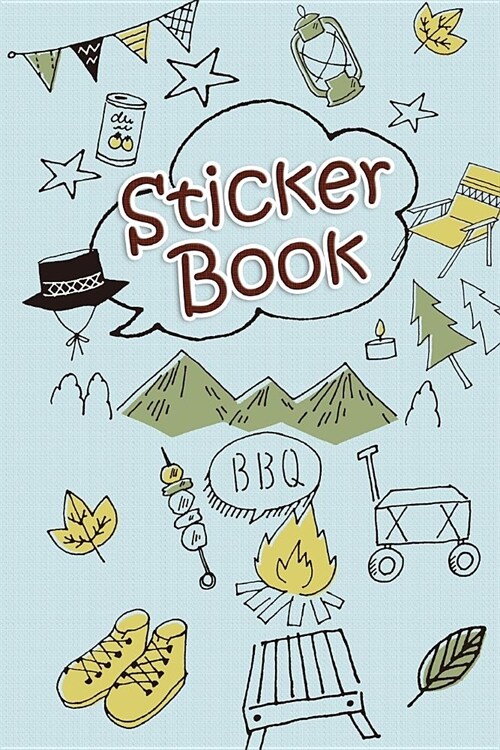 Sticker Book 02: Stickers for Boys for Girls gift Blank Sticker Book, 6 x 9, 100 Pages (Paperback)