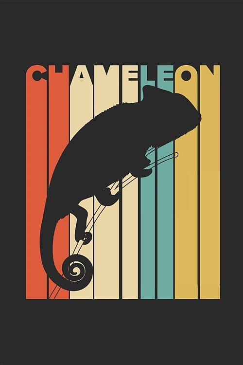 Colorful Chameleon Retro: Chameleons Notebook, Graph Paper (6 x 9 - 120 pages) Animal Themed Notebook for Daily Journal, Diary, Gift (Paperback)