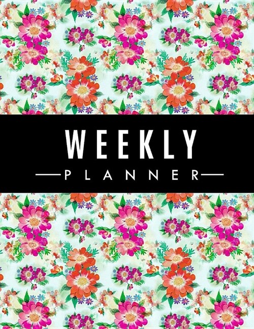 Weekly Planner: 48-Weekly Schedule Organizer Undated Planner Unique Customized Cover-Themed Colored Interior Border Volume 12 Lovely F (Paperback)