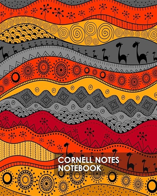 Cornell Notes Notebook: Bright Earth African Tribal Art Proven Study Method for College, High School and Homeschool Students 8x10 140 Blank Li (Paperback)