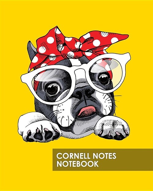 Cornell Notes Notebook: Super Cute Frenchie French Bulldog Proven Study Method for College, High School and Homeschool Students 8x10 140 Blank (Paperback)