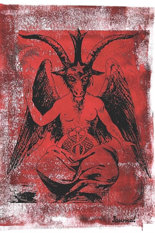 Journal: Red Baphomet/Goat of Mendes (Paperback)