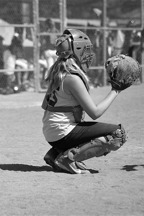 Catcher: Girls Softball Journal: 150 Page Lined Notebook/Diary (Paperback)